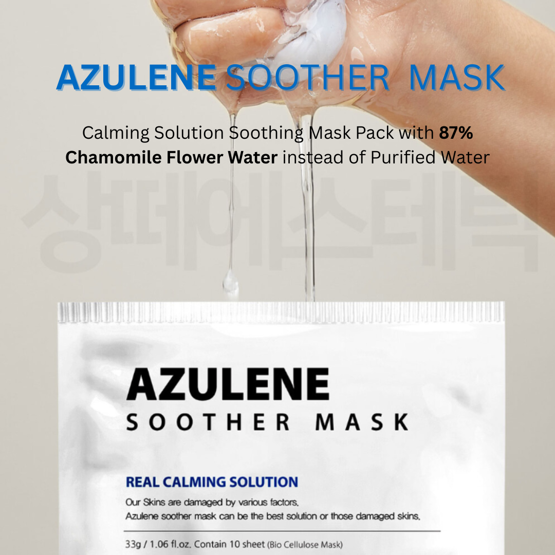 Dr.SANTE Dermatology Azulene Soother Mask 33g (1 Box x 10ea)