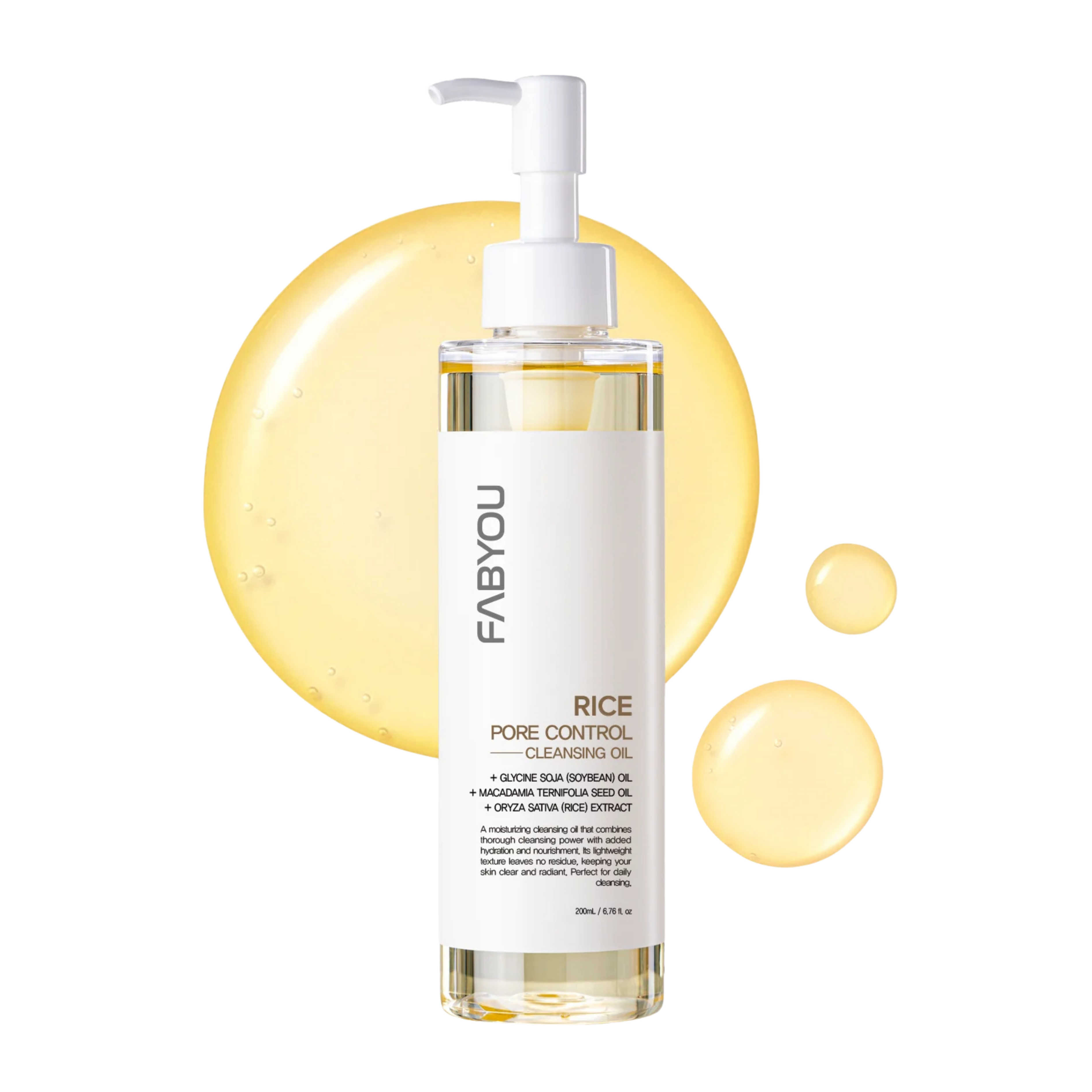 FABYOU Rice Pore Control Reinigungsöl 200 ml
