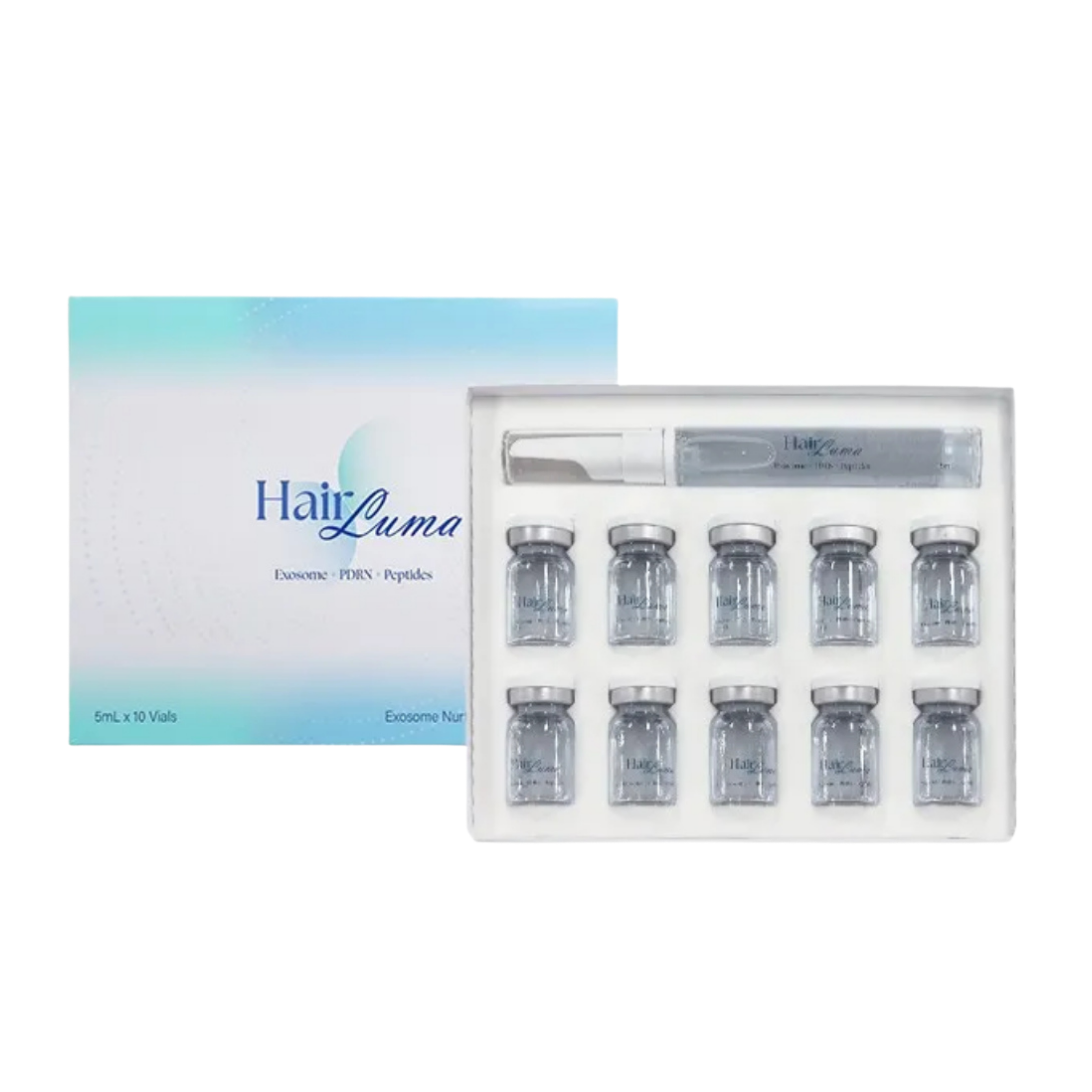 Hair Luma 5 ml × 10 pcs + Moisturizer 15 ml